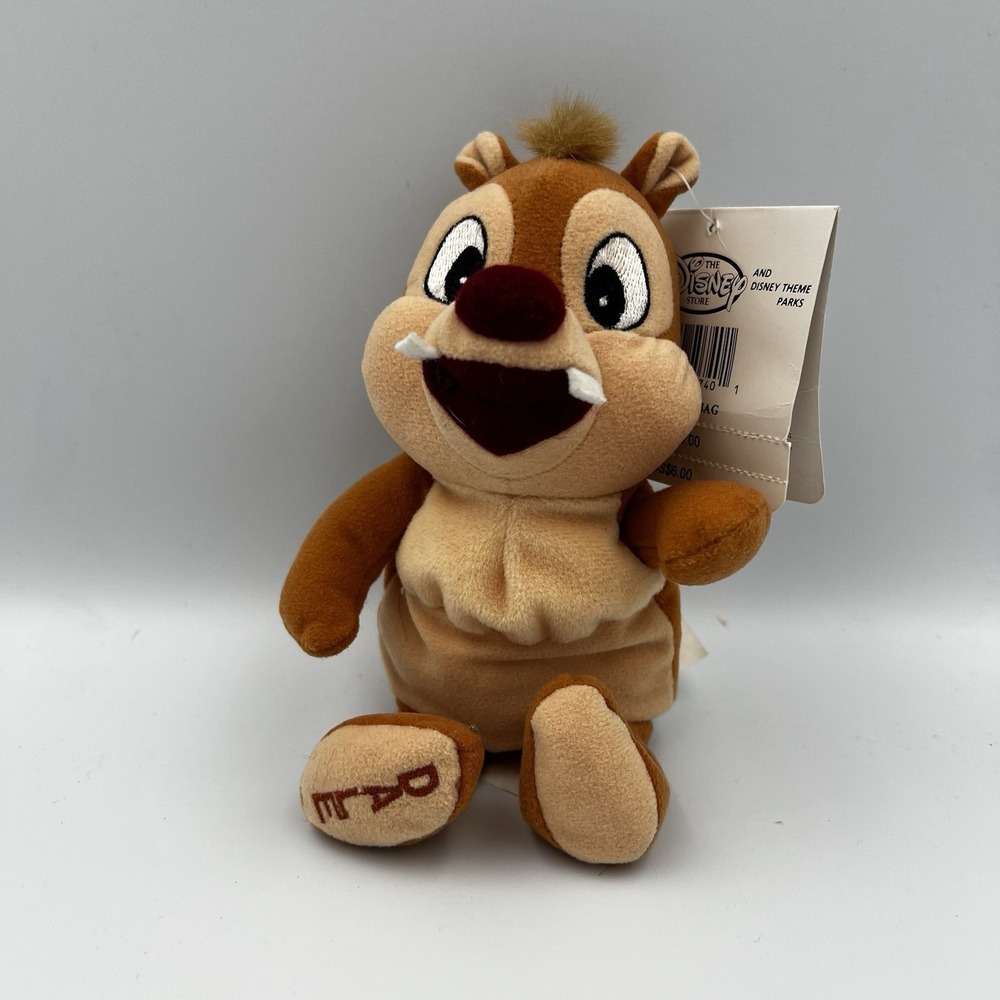 NEW! Vintage The Disney Store Exclusive Dale Chipmunks Mini Bean Bag Plush 8"
